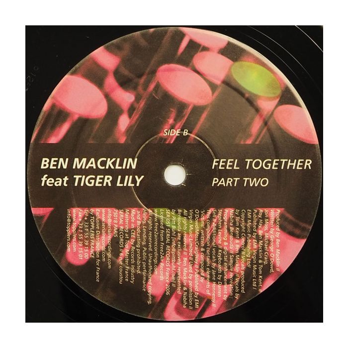 Ben Macklin Feat Tiger Lily - Feel Together (Part Two)