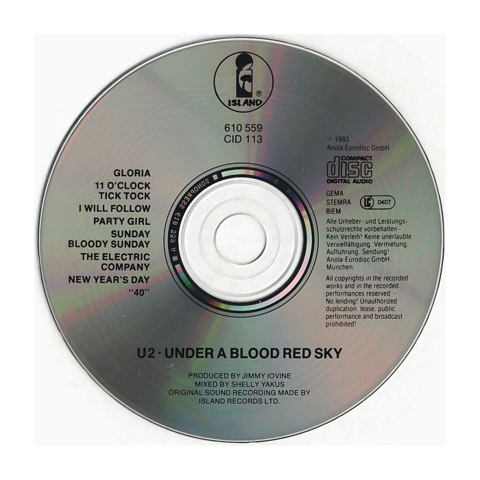 U2 - Under A Blood Red Sky (Live)