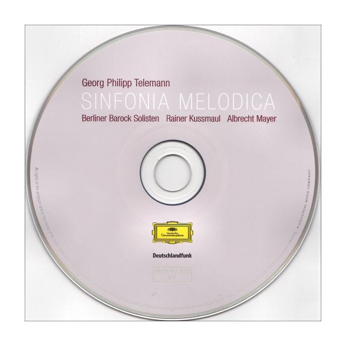 Georg Philipp Telemann - Berliner Barock Solisten • Rainer Kussmaul • Albrecht Mayer - Sinfonia Melodica