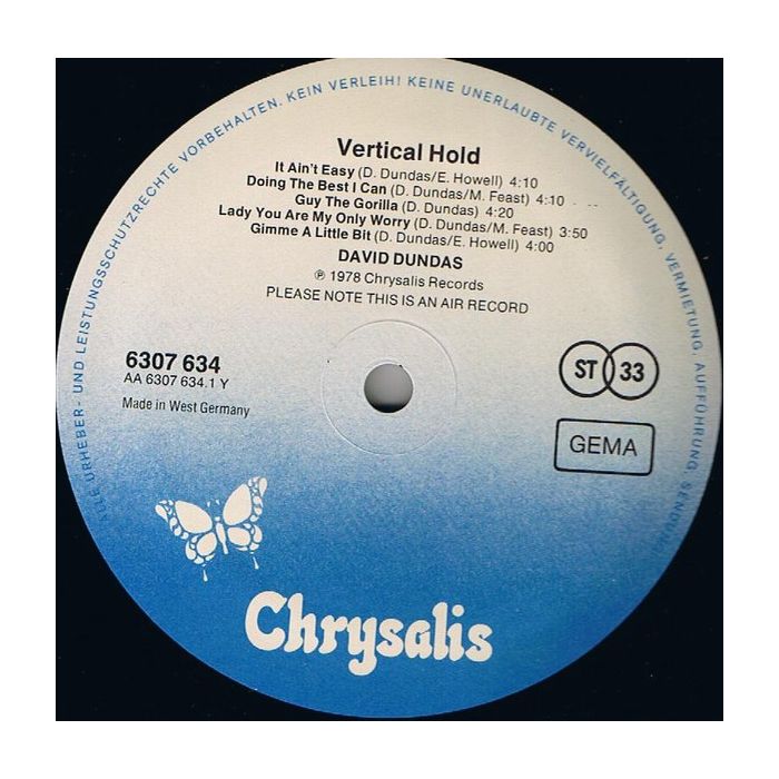 David Dundas - Vertical Hold