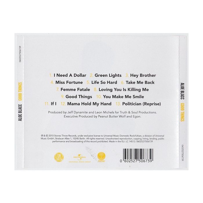 Aloe Blacc - Good Things