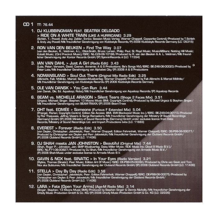Various - Trance - The Vocal Session 2007