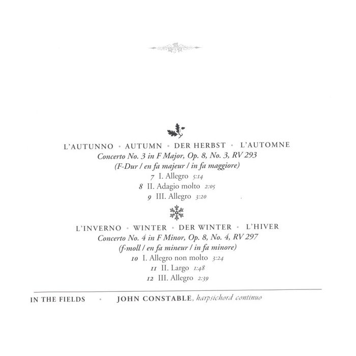 Antonio Vivaldi - Joshua Bell , The Academy Of St. Martin-in-the-Fields - The Four Seasons