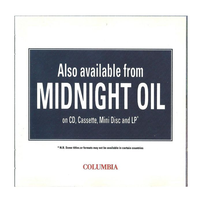 Midnight Oil - Earth And Sun And Moon