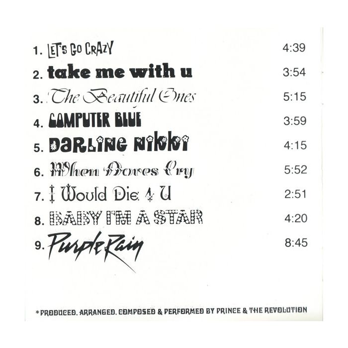 Prince And The Revolution - Purple Rain