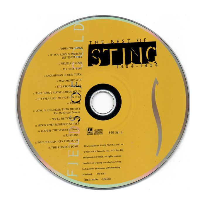 Sting - Fields Of Gold (The Best Of Sting 1984 - 1994)