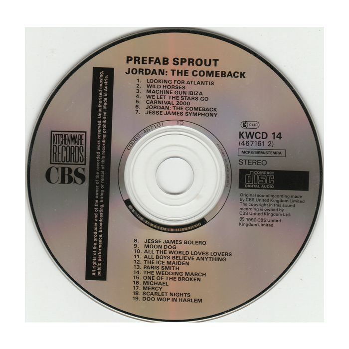 Prefab Sprout - Jordan: The Comeback