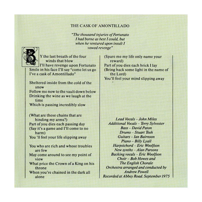 The Alan Parsons Project - Tales Of Mystery And Imagination