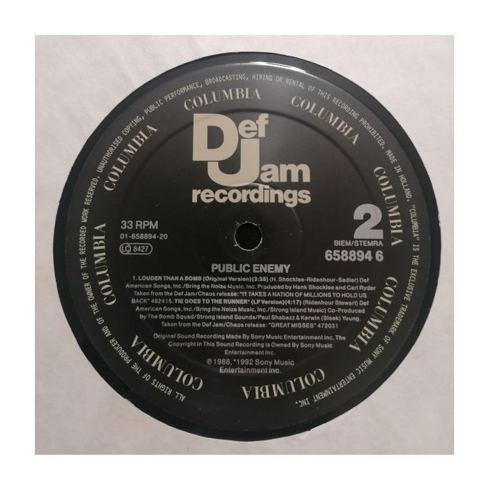 Public Enemy - Louder Than A Bomb