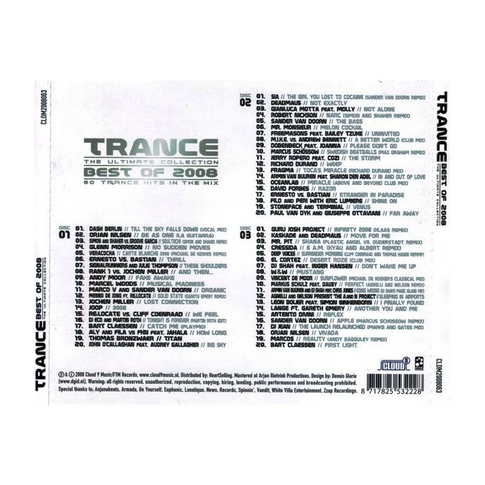 Various - Trance - The Ultimate Collection - Best Of 2008