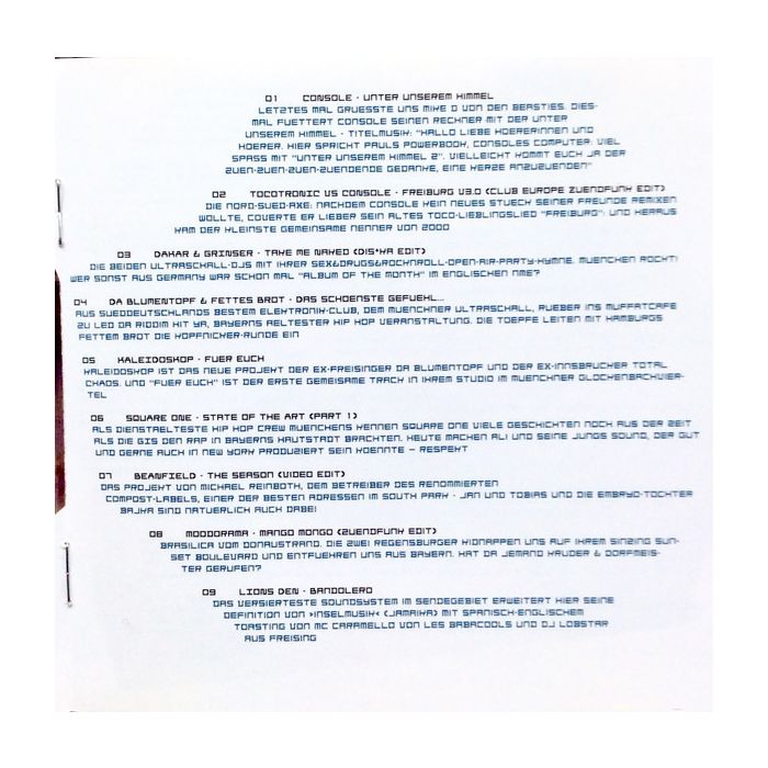 Various - Unter Unserem Himmel 2 - Die Zündfunk Compilation