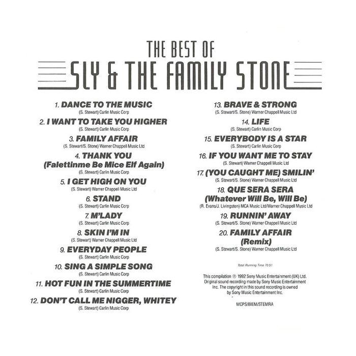 Sly & The Family Stone - The Best Of Sly And The Family Stone