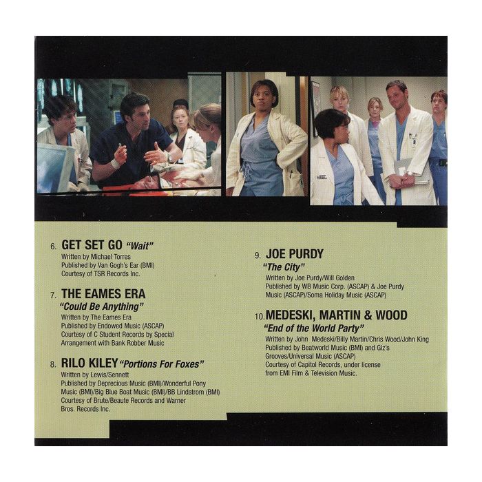 Various - Grey's Anatomy - Original Soundtrack