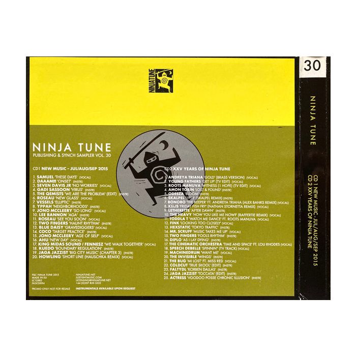 Various - Ninja Tune Publishing & Synch Sampler Vol. 30