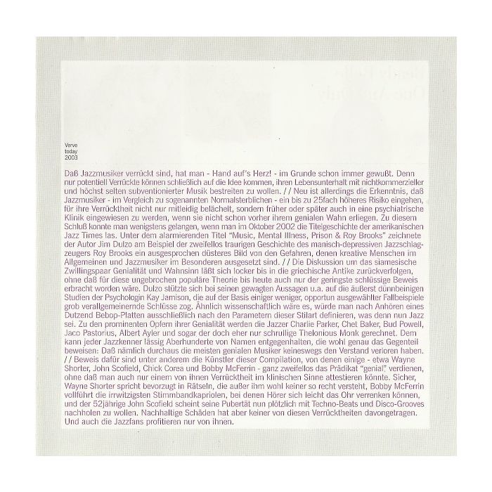 Various - Verve Today 2003