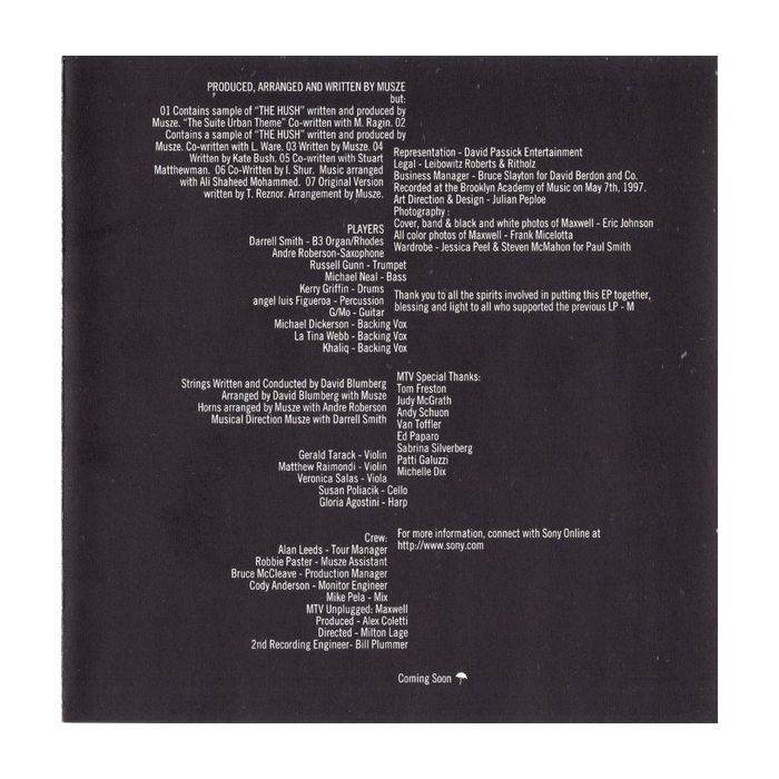 Maxwell - MTV Unplugged EP