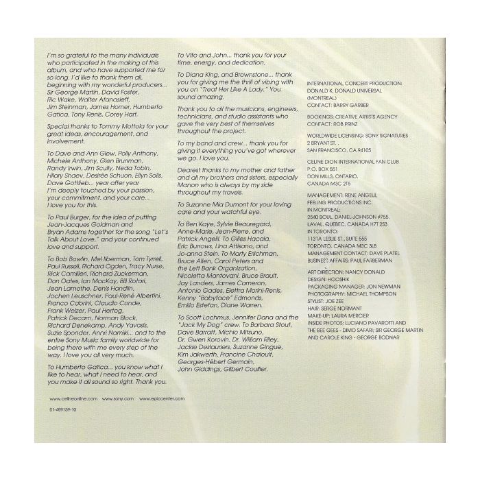 Céline Dion - Let's Talk About Love