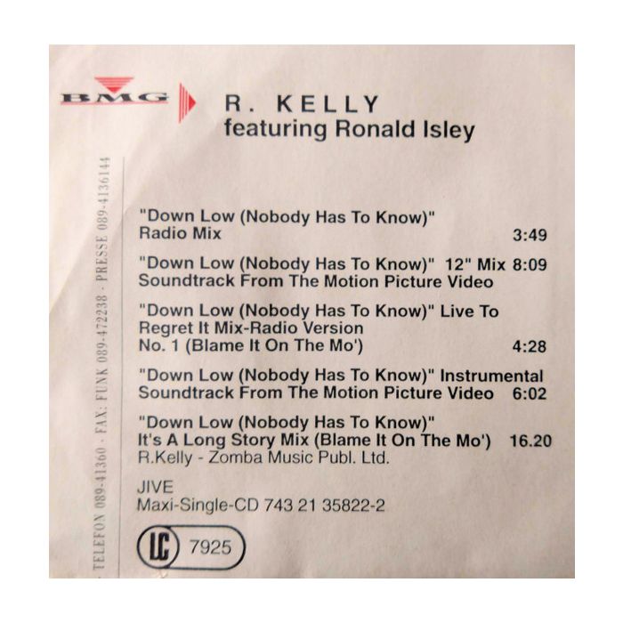 R. Kelly - Down Low (Nobody Has To Know)