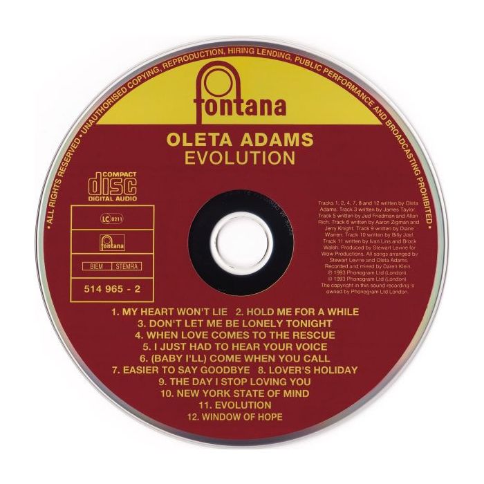Oleta Adams - Evolution
