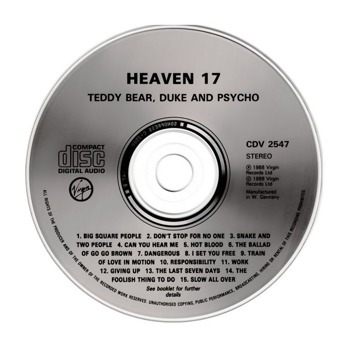 Heaven 17 - Teddy Bear, Duke & Psycho