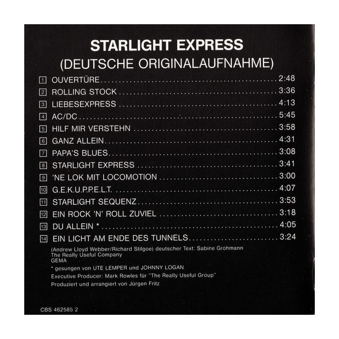 Andrew Lloyd Webber - Starlight Express - Deutsche Originalaufnahme