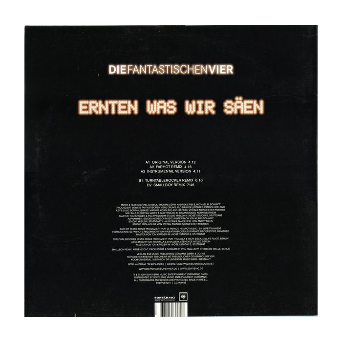 Die Fantastischen Vier - Ernten Was Wir Säen