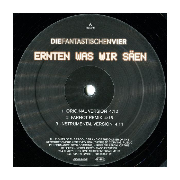 Die Fantastischen Vier - Ernten Was Wir Säen