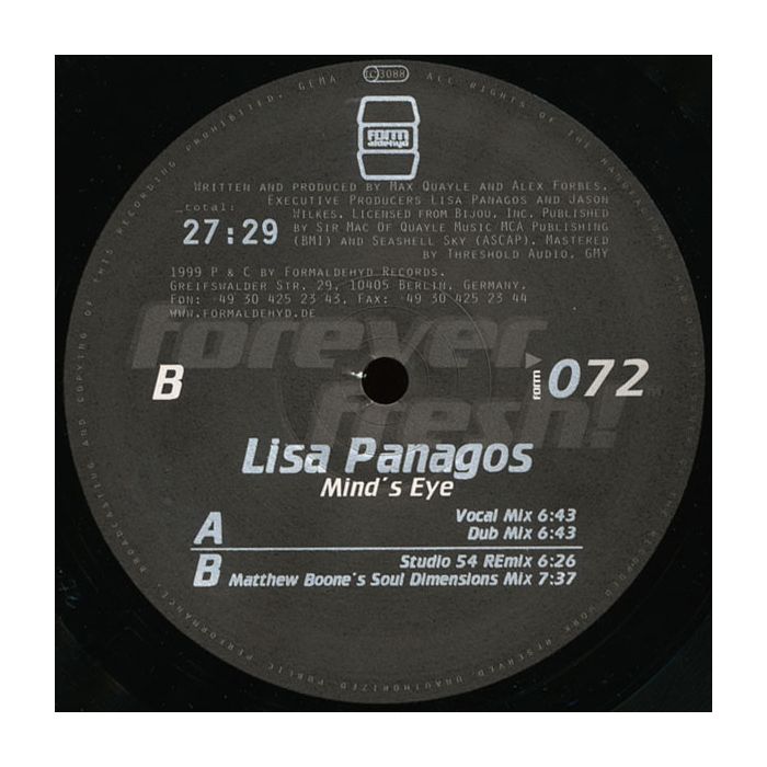 Lisa Panagos - Mind's Eye