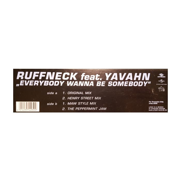 Ruffneck Feat. Yavahn - Everybody Wanna Be Somebody