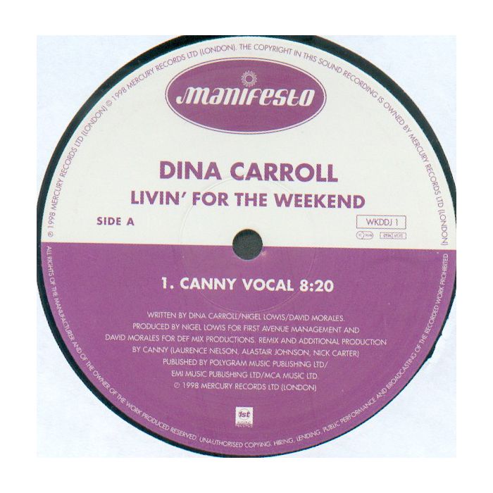 Dina Carroll - Livin' For The Weekend
