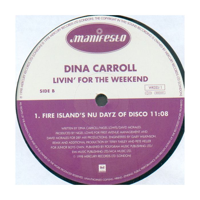 Dina Carroll - Livin' For The Weekend
