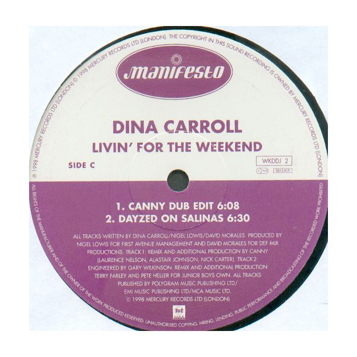 Dina Carroll - Livin' For The Weekend