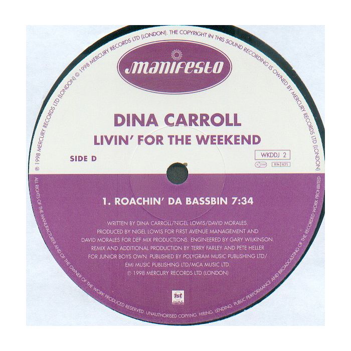Dina Carroll - Livin' For The Weekend