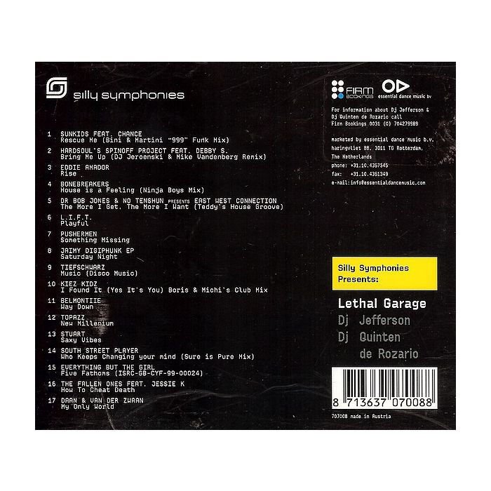 Quinten de Rozario & DJ Jefferson - Silly Symphonies Presents: Lethal Garage 1