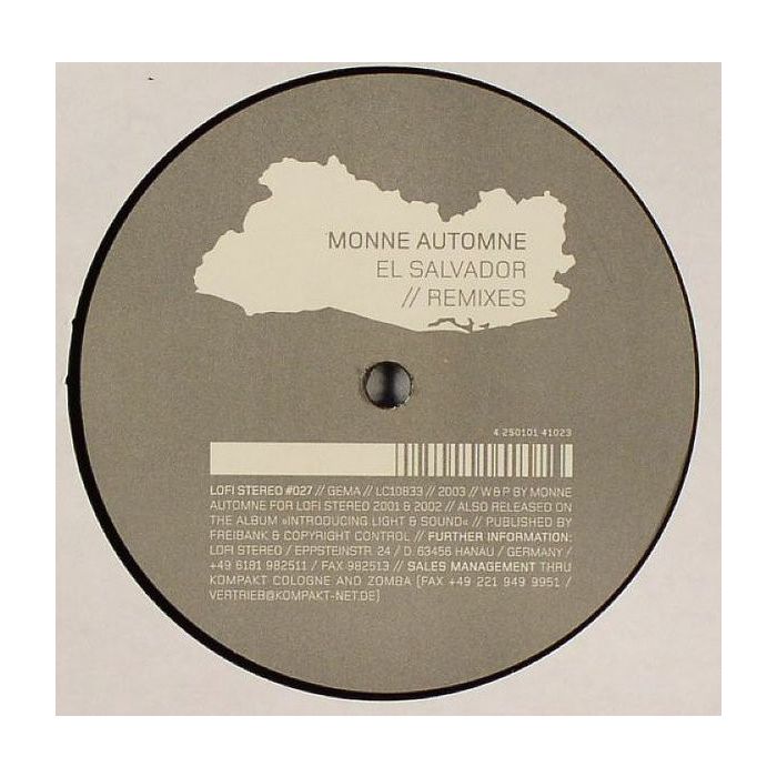 Monne Automne - El Salvador (Remixes)