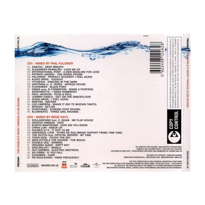 Phil Fuldner / René Vaitl - Pacha 4 - The World's Most Famous Club Sound