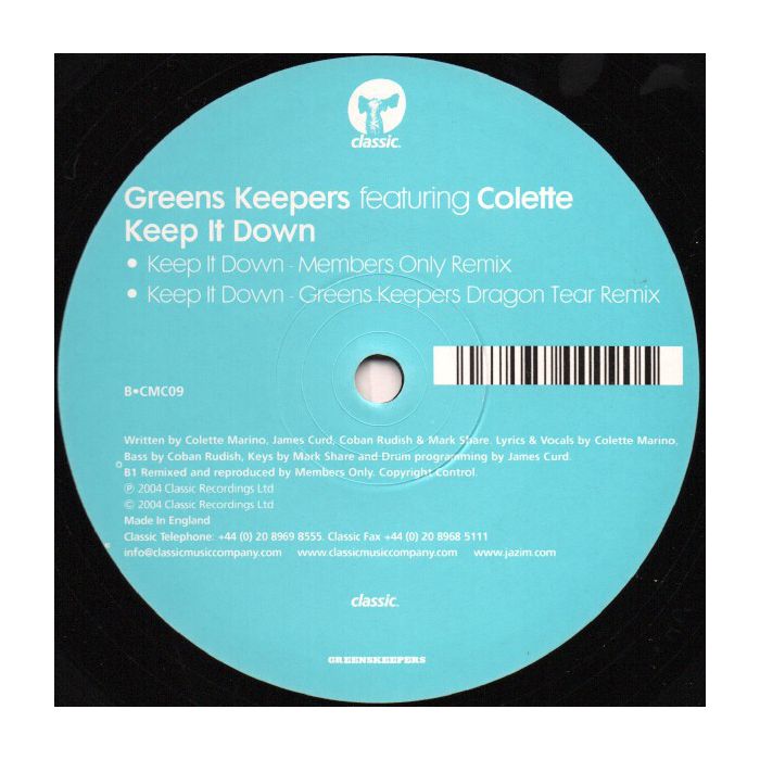 Greens Keepers Featuring Colette - Keep It Down