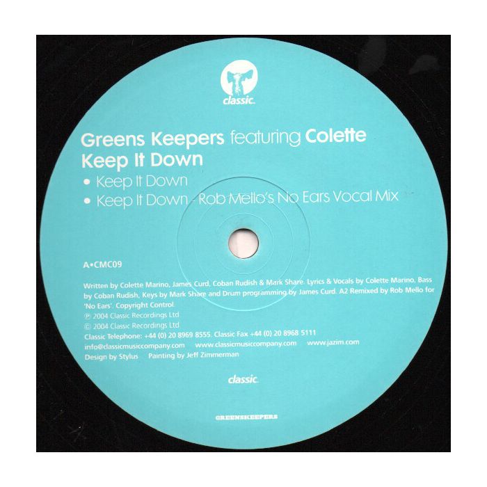 Greens Keepers Featuring Colette - Keep It Down