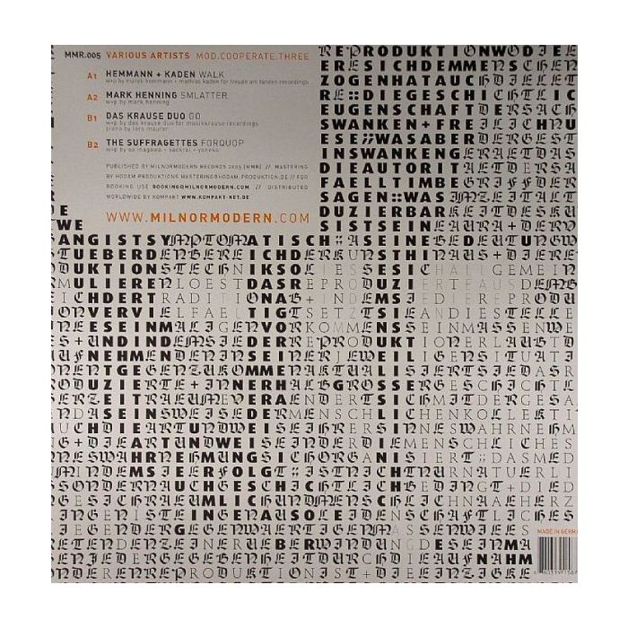 Various - Mod.Cooperate.Three