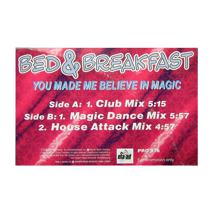 Bed & Breakfast - You Made Me Believe In Magic