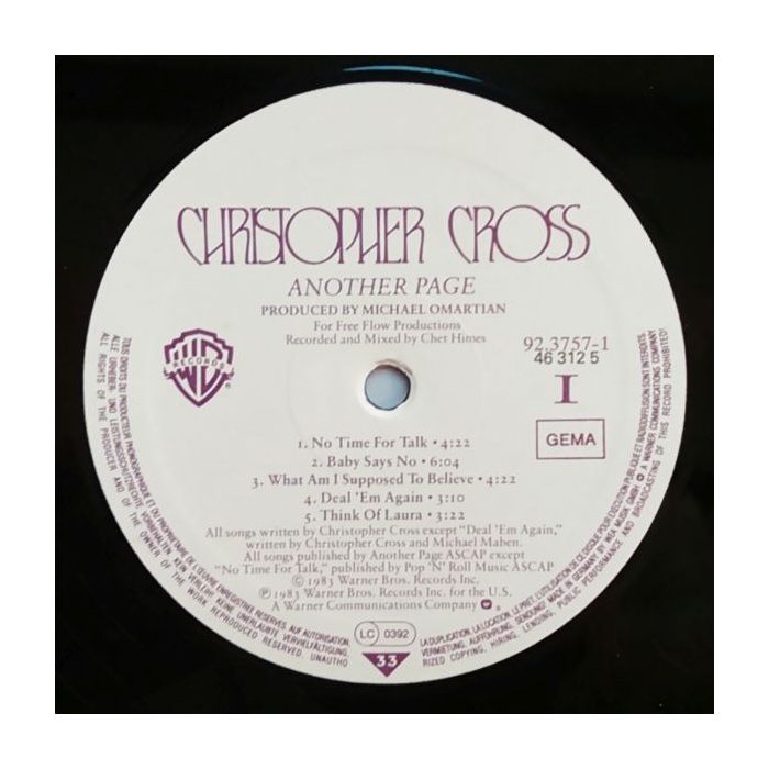 Christopher Cross - Another Page