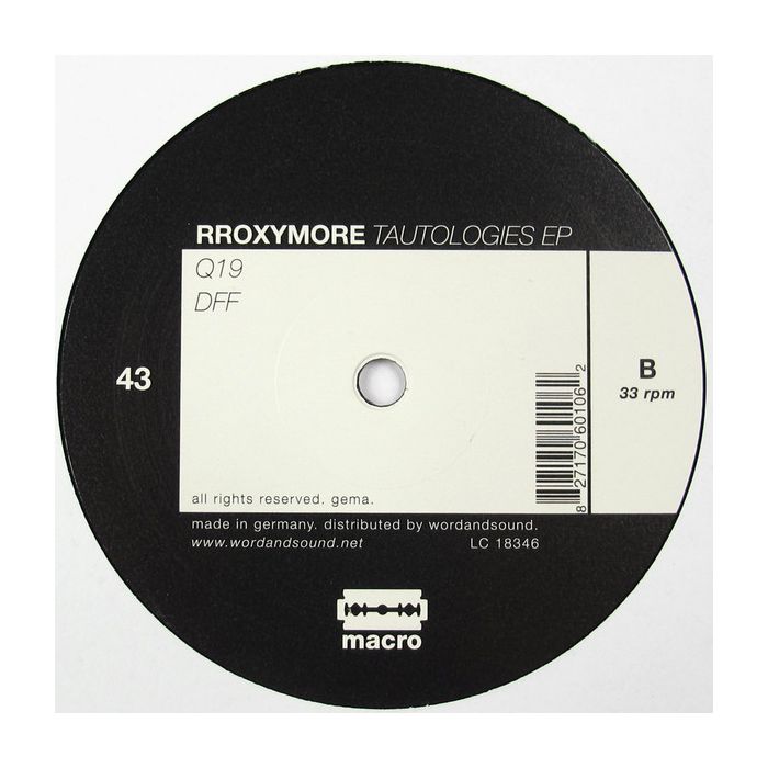 rRoxymore - Tautologies EP