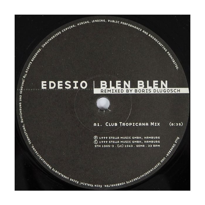 Edesio - Blen Blen (Remixed By Boris Dlugosch)