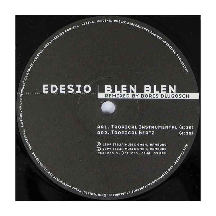 Edesio - Blen Blen (Remixed By Boris Dlugosch)