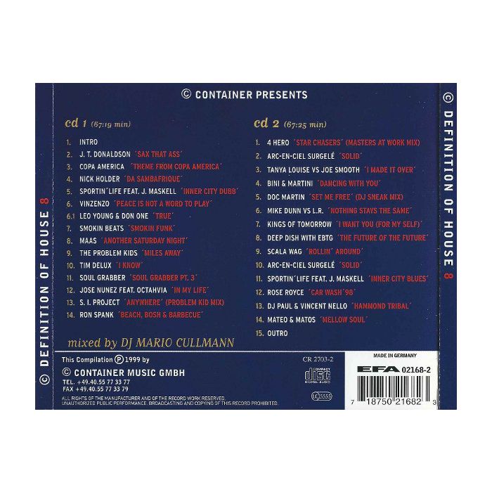 Mario Cullmann - Definition Of House Vol. 8