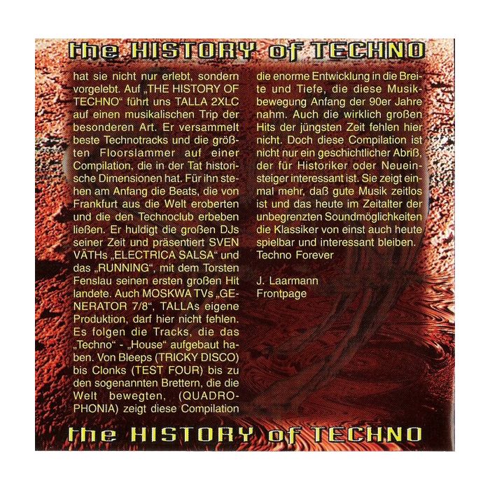 Talla 2XLC - The History Of Techno
