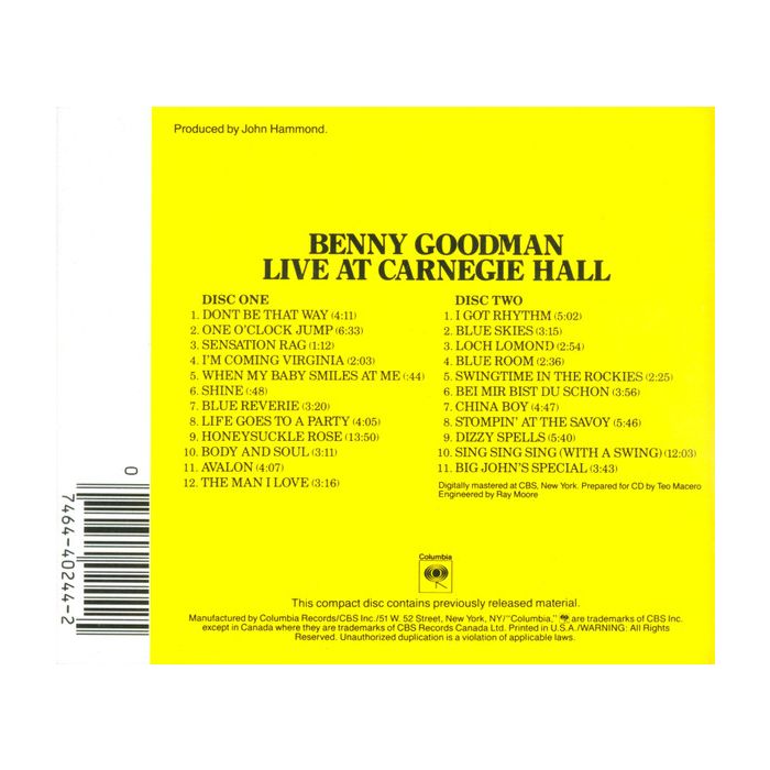 Benny Goodman - Live At Carnegie Hall