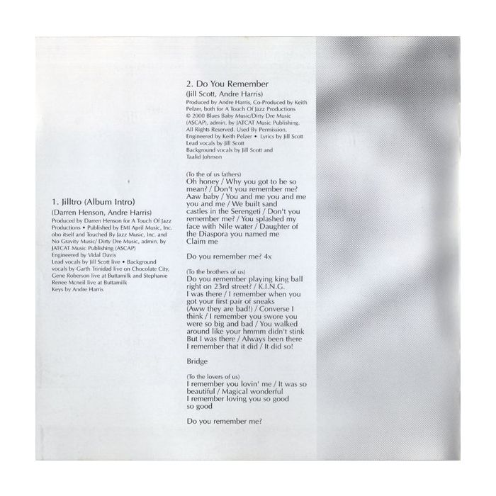 Jill Scott - Who Is Jill Scott? (Words And Sounds Vol. 1)
