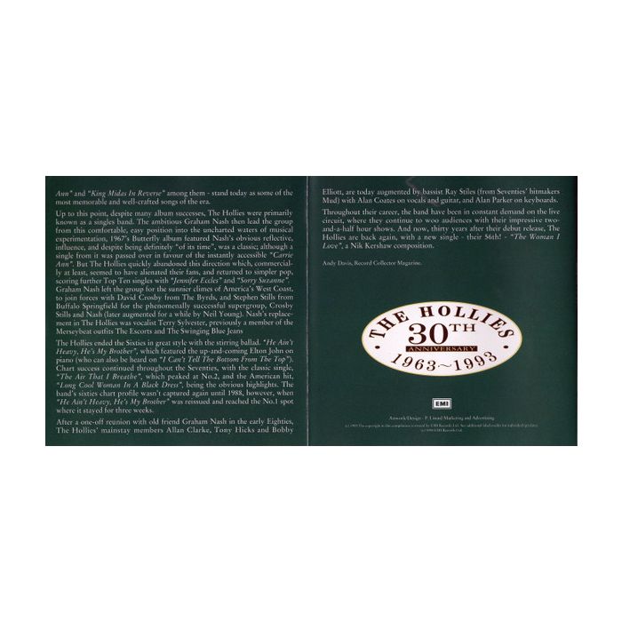 The Hollies - The Air That I Breathe - The Very Best Of The Hollies