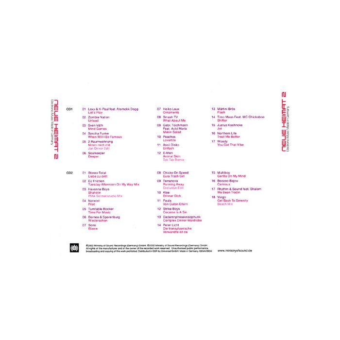 Various - Neue Heimat 2 (Electronic Music Made In Germany)